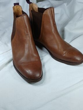 H London Men's Brown Leather Chelsea Boots size 11